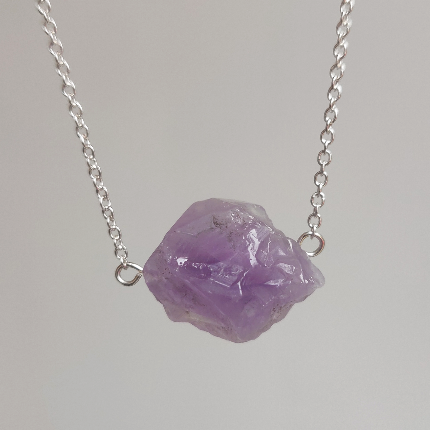 Amethyst Necklace - 925 Sterling Silver