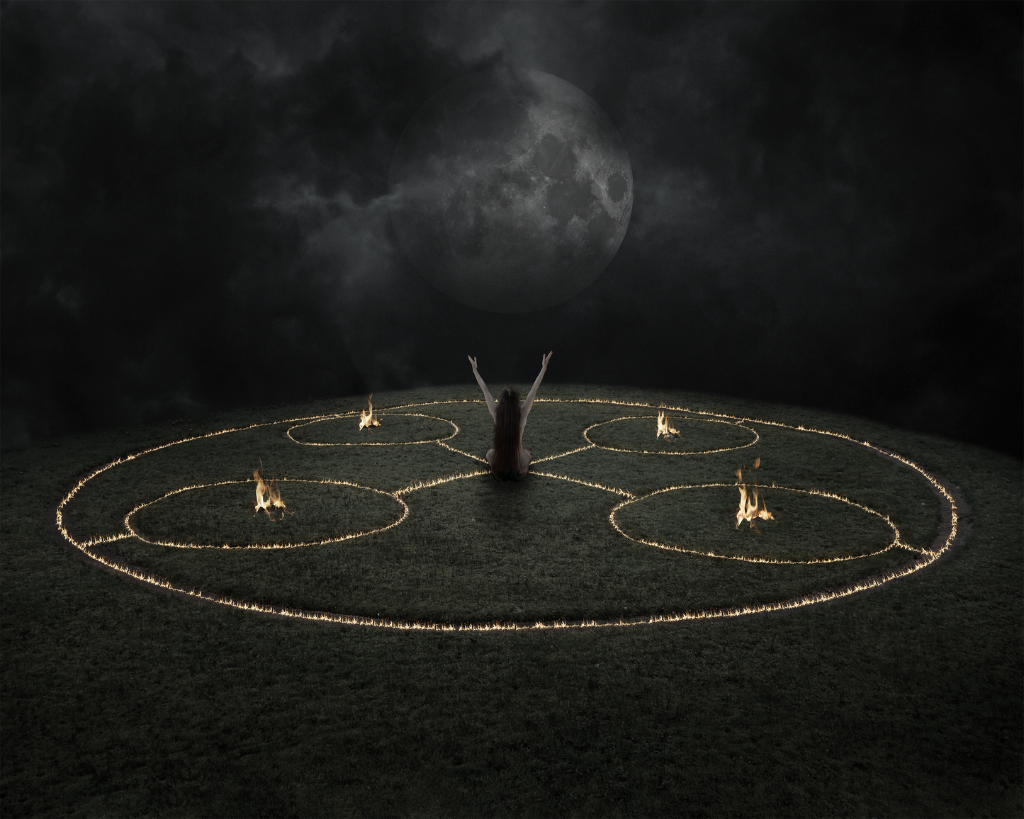 Print - 'Drawing Down The Moon'