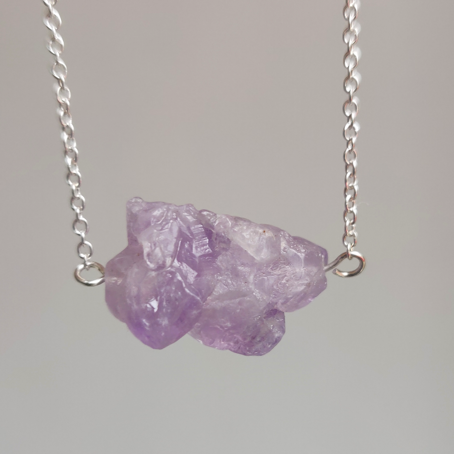 Amethyst Necklace - 925 Sterling Silver