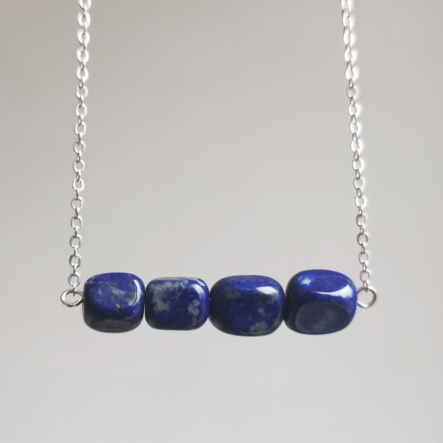 Lapiz Lazuli Necklace - 925 Sterling Silver