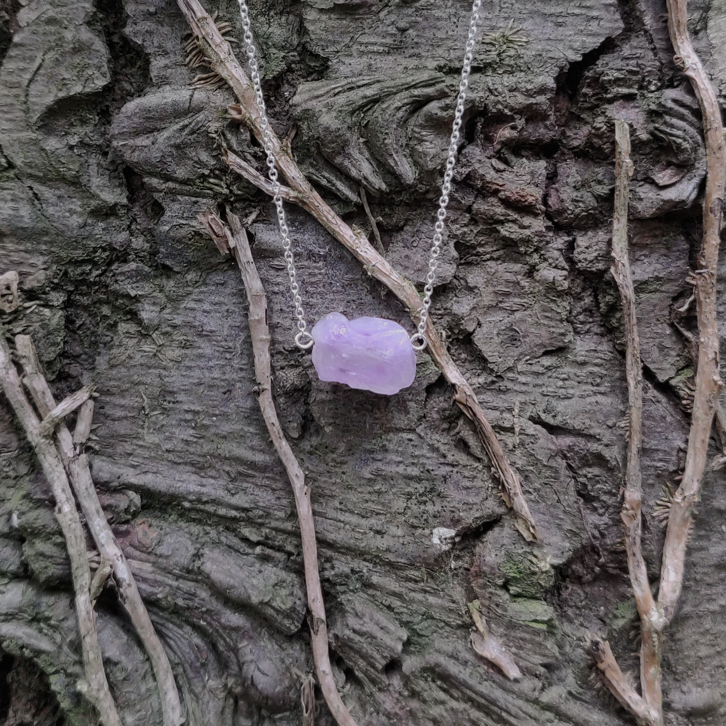 Amethyst Necklace - 925 Sterling Silver