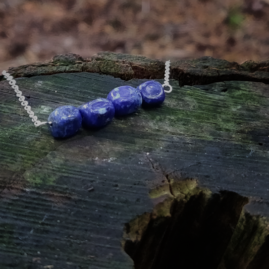 Lapiz Lazuli Necklace - 925 Sterling Silver